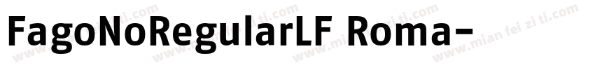 FagoNoRegularLF Roma字体转换